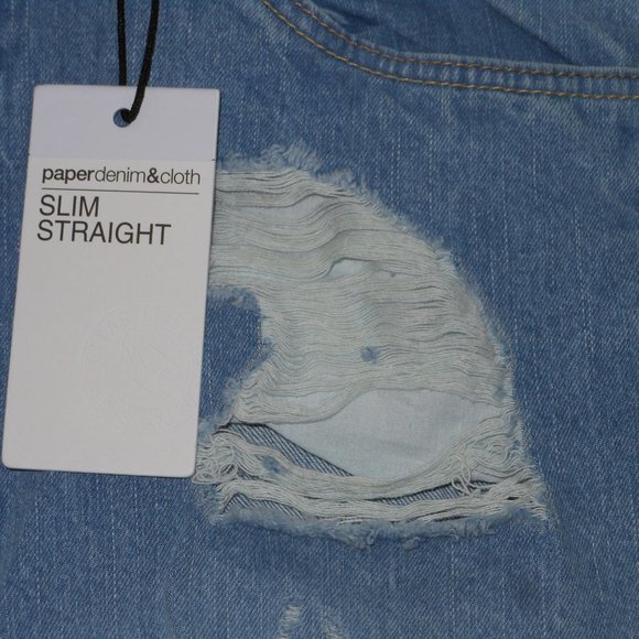 A pair of new PD & C men's distressed jeans - Picture 3 of 9